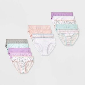 NEW Cat & Jack Girls' 14pk 'Bows' Cotton Briefs Underwear